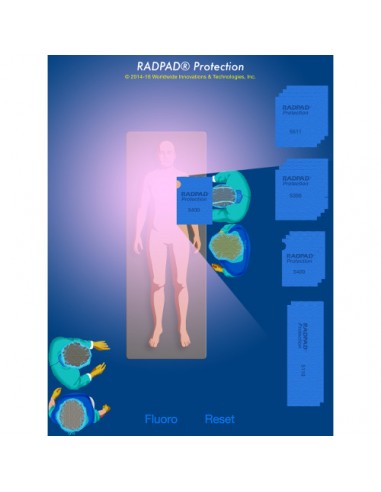 RADPAD 5400 sterile x-ray protective field left subclavian access RADPAD 5400 sterile x-ray protective field left subclavian access