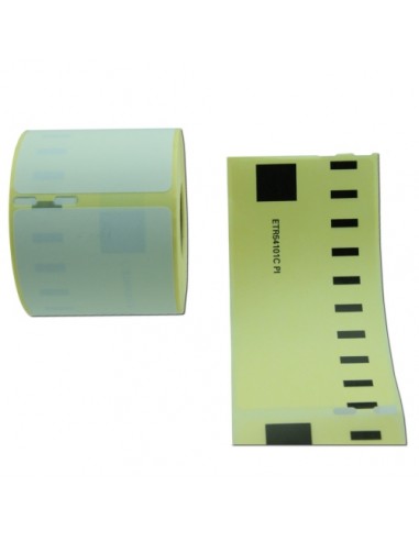 Rouleau d'étiquettes thermiques compatible 54x101 mm prédécoupées - 220 étiquettes