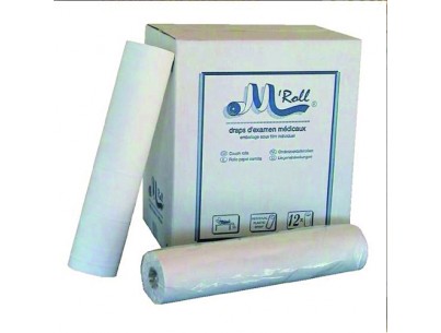 White examination sheets