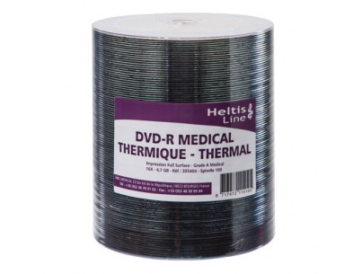 DVD-R Thermique Heltis Line grade A medical