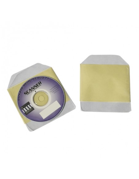CD pocket with flap and adhesive back 90%