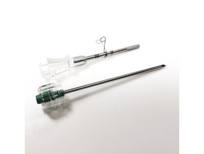 Coaxial needle for supercore semi automatic biopsy gun