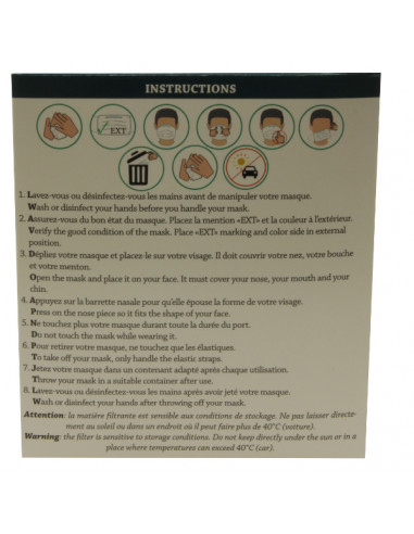 Masque spécial IRM Filtration 98% type II avec élastique MR SAFE boîte de 50 EN14683:2019 Masque spécial IRM Filtration 98% type II avec élastique MR SAFE boîte de 50 EN14683:2019