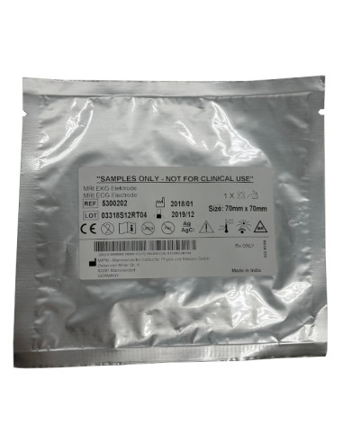 Electrode ECG ezPad MRI 70x70mm - taille Enfant Taille S Boîte de 25 Blisters individuels Electrode ECG ezPad MRI 70x70mm - taille Enfant Taille S Boîte de 25 Blisters individuels