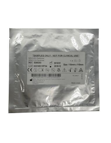 Electrode ECG ezPad MRI 110x110mm - taille Adulte Taille L Boîte de 25 Blisters individuels Electrode ECG ezPad MRI 110x110mm - taille Adulte Taille L Boîte de 25 Blisters individuels