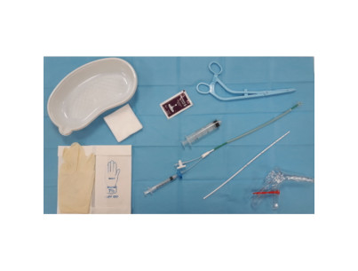 Kit patient stérile hystérocath avec cathéter HSG argon 5,5F avec seringue 3 pièces 20cc