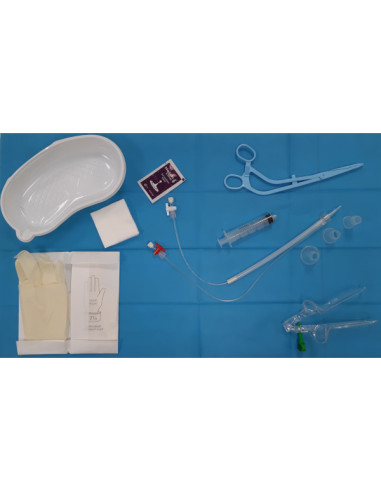 HSG sterile patient kit with set of sliding suction cups 23/28/35mm with syringe 3 pieces 20cc