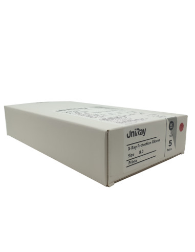 Pair of gloves radio attenuator UNIRAY size 8.0 disposable/Box 5 pair Unleaded-powder free-sterile R Pair of gloves radio attenuator UNIRAY size 8.0 disposable/Box 5 pair Unleaded-powder free-sterile R