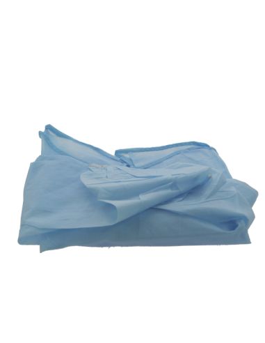 Blue non woven visitor isolation gowns non sterile/ box 10x5