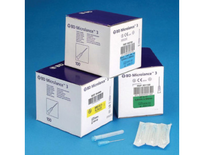 Needle BD Microlance - 21G - 1 - L25mm - 08/10 (green) Box of 100