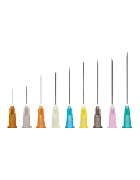 Sol Millenium Needle - 20G - 1" - 25mm (yellow) Box of 100