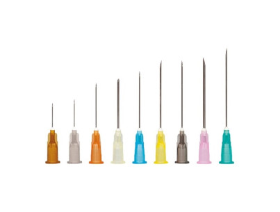 Aiguille Sol Millenium - 20G - 11/2" - 40mm (jaune) Boite de 100