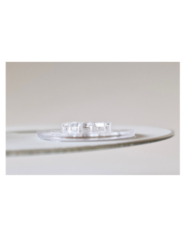 Clip support CD adhésif transparent - Sachet de 1000 clips Clip support CD adhésif transparent - Sachet de 1000 clips