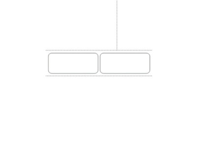 1000 Universal patient tracking sheet Sesam A4 - LWU3 739 - 90g 2 labels 98x40