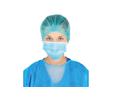 Charlottes blanches avec double élastique périmètre 53cm-boite de 100