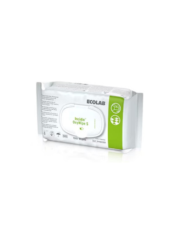 Lingettes Incidine Oxywipe S 200x200mm Paquet de 100 Double statut : Biocide et DM/ article discontinué Lingettes Incidine Oxywipe S 200x200mm Paquet de 100 Double statut : Biocide et DM/ article discontinué