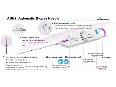 Pistolet de biopsie automatique et semi automatique VeriEcto URO-A