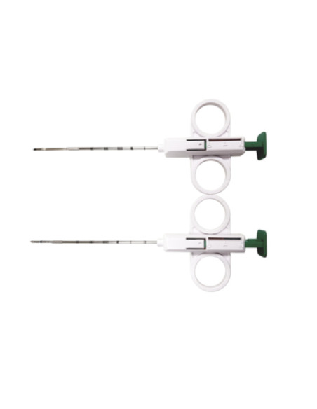 Supercore semi-automatic gun with coaxial biopsy device-A