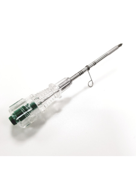 Supercore semi-automatic gun with coaxial biopsy device-A